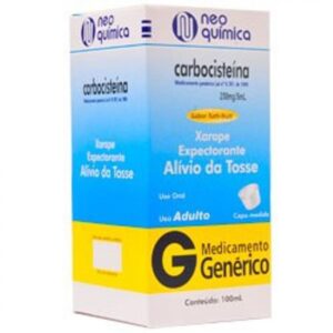 Carbocisteína 50mg/ml Xarope Com 100ml Brainfarma Genéricos