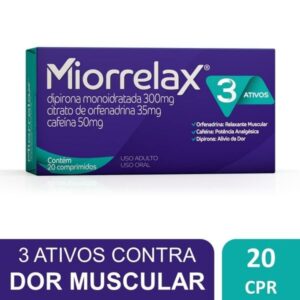 Miorrelax 300mg + 50mg + 35mg Com 20 Comprimidos Neo Quimica