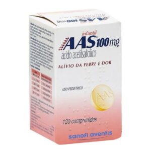 Aas 100mg Com 120 Comprimidos Sanofi Medley