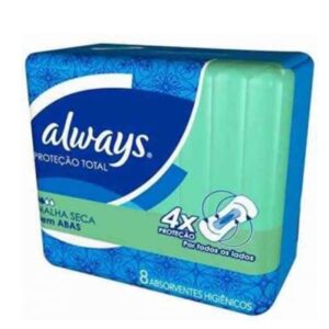 Absorvente Always Active Seca Sem Abas Com 8 Unidades