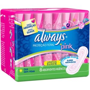 Absorvente Always Pink Sem Abas Com 8 Unidades