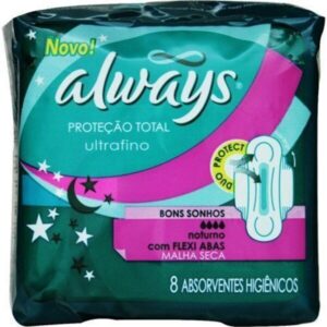 Absorvente Always Ultrafino Seca Noturno Com 8 Unidades