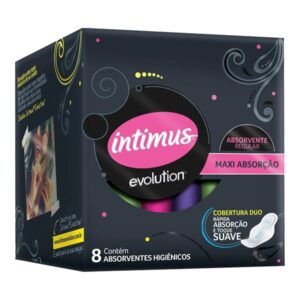 15363709382-7896007544578.jpg Absorvente Intimus Evolution Regular Com Abas Com 8 Unidades