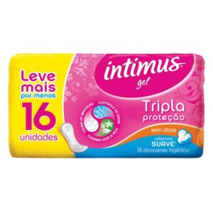 15363709386-7896007540648.jpg Absorvente Intimus Gel Normal Suave Jumbo Sem Abas Com 16 Unidades