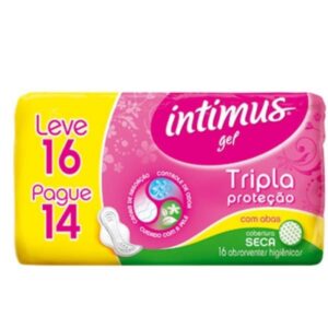 15363709415-7896007545100.jpg Absorvente Intimus Tripla Proteção Seca Com Abas Com 16 Unidades