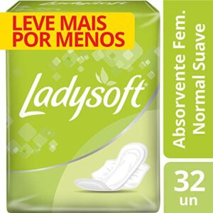 Absorvente Ladysoft Normal Suave Com Abas Com 32 Unidades