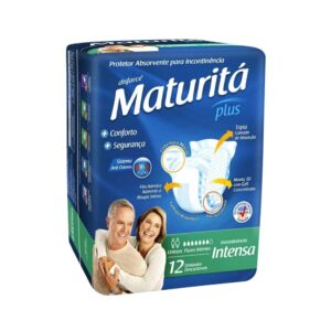 Absorvente Maturita Plus Protect Incontinência Intensa Com 12 Unidades