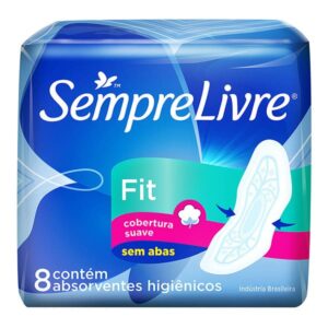 Absorvente Sempre Livre Fit Suave Sem Abas Com 8 Unidades
