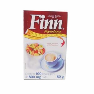 15363709511-7896026302326.jpg Adoçante Finn Aspartame Pó Com 100 Sachês