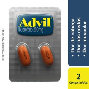 Advil 200mg Com 100 Comprimidos Glaxosmithkline