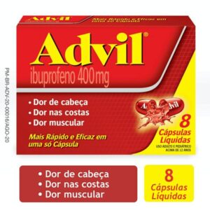 Advil 400mg Com 8 Capsulas Gelatinosa Wyeth