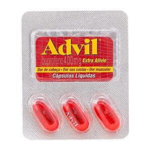 Advil Extra Alivio 400mg Com 3 Cápsulas Líquidas GlaxoSmithKline