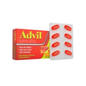Advil Extra Alívio 400mg Com 8 Cápsulas Glaxosmithkline
