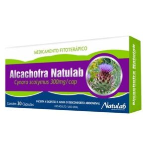 Alcachofra 300mg Com 30 Cápsulas Dura Natulab