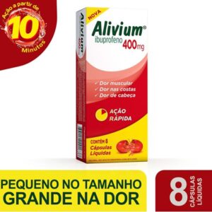 Alivium 400mg Com 8 Cápsulas Mole