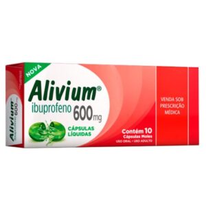 Alivium 600mg Com 10 Capsulas Gelatinosas Cosmed