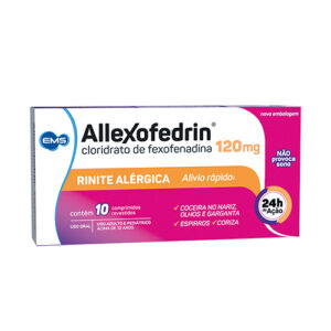 Allexofedrin 120mg Com 10 Comprimidos Ems s/a