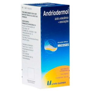 Andriodermol Solução Dermatológica Com 50ml Uniao Quimica