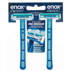 15363709685-7897517917500.jpg Aparelho de Barbear Enox Enox Expert para Homens Com 2 Unidades