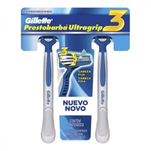 Aparelho de Barbear Gillette Prestobarba Ultragrip 3 Com 2 Unidades