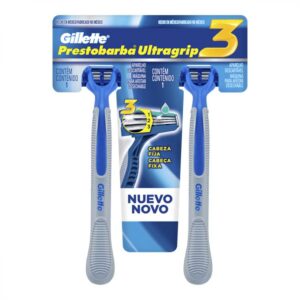 Aparelho de Barbear Gillette Prestobarba Ultragrip3 Com 2 Unidade