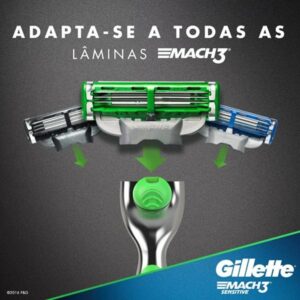 Aparelho de Barbear Mach3 Sensitive Unidade