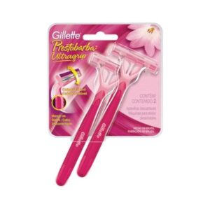 Aparelho de Barbear Prestobarba Ultragrip Feminino 2 Unidades
