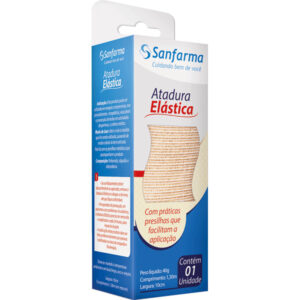 Atadura Elástica Sanfarma 10cm x 1.30m Unidade