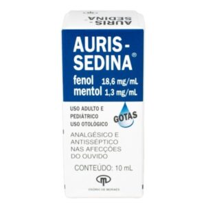 Auris-Sedina Solução Otológica Gotas Com 10ml Osório de Moraes