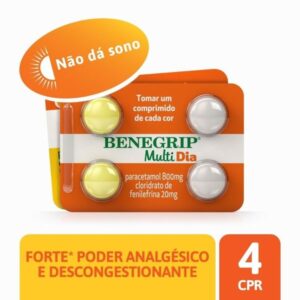 Benegrip Multi Dia Com 4 Comprimidos Cosmed