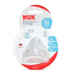 Bico de Mamadeira Nuk First Choice Advanced Silicone Tamanho 2 Unidade