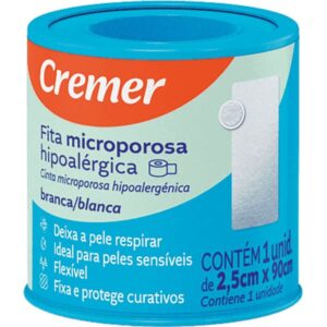Fita Microporosa Cremer Branco 2,5cm x 0,90m