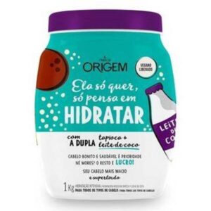 15363710103-7896085872150.jpg Creme de Tratamento Nazca Origem Hidratar Leite de Coco Com 1Kg