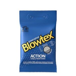 Preservativo Blowtex Action Com 3 Unidades