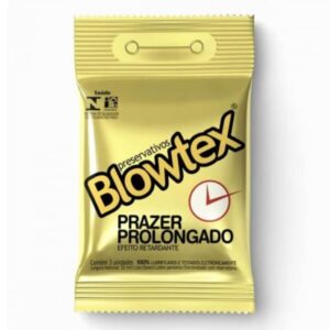 Preservativo Blowtex Retardante Com 3 Unidades
