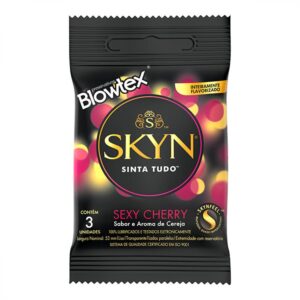 Preservativo Blowtex Skyn Cereja Com 3 Unidades