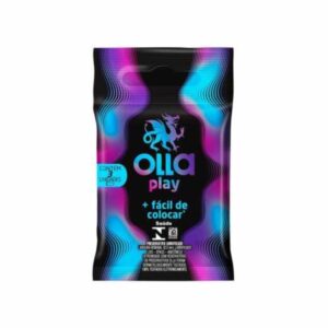 Preservativo Olla Play Fácil de Colocar Com 3 Unidades