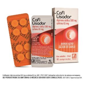 Cafilisador 500mg + 65mg Com 16 Comprimidos Cosmed