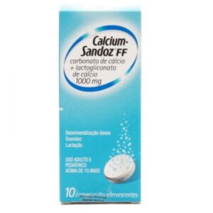 Calcium Sandoz 1750mg + 2263mg Com 10 Comprimidos Efevercentes Glaxosmithkline