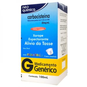 Carbocisteína 20mg/ml Xarope Com 100ml Brainfarma Genéricos