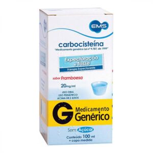 Carbocisteína 20mg/ml Xarope Com 100ml Ems Genéricos