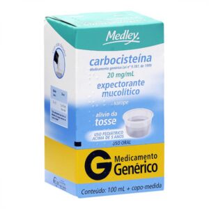 Carbocisteína 20mg/ml Xarope Com 100ml Sanofi Medley Genéricos