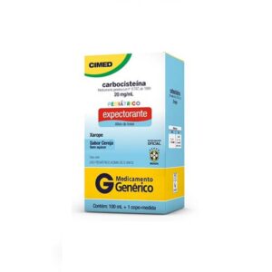 Carbocisteina 20mg/ml Xarope Pediatrico Com 100ml Cimed Genéricos