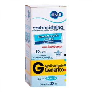 Carbocisteína 50mg/ml Solução Oral Com 20ml Ems s/a