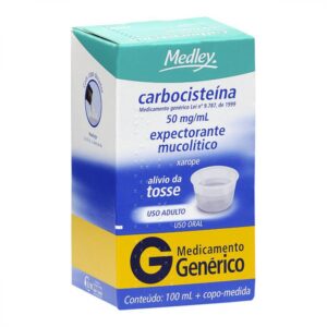 Carbocisteína 50mg/ml Xarope Com 100ml Sanofi Medley Genéricos