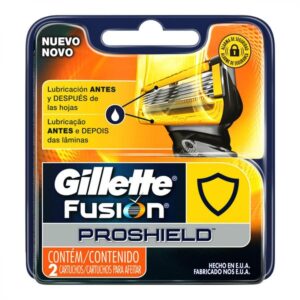 Carga para Aparelho de Barbear Gillette Fusion Proshield Com 2 Unidades