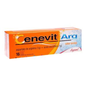 Cenevit Arg 1g + 1g Sabor Laranja Com 16 Comprimidos Efervescentes Legrand
