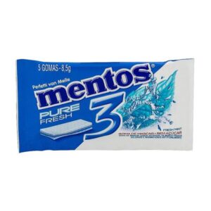 Chiclete Mentos 3 Camadas Pure Fresh Com 8,5g