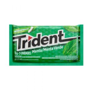 Chiclete Trident Menta Sem Açúcar Com 8g