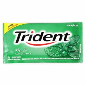 Chiclete Trident Menta Sem Açúcar Com 8g Com 5 Unidades